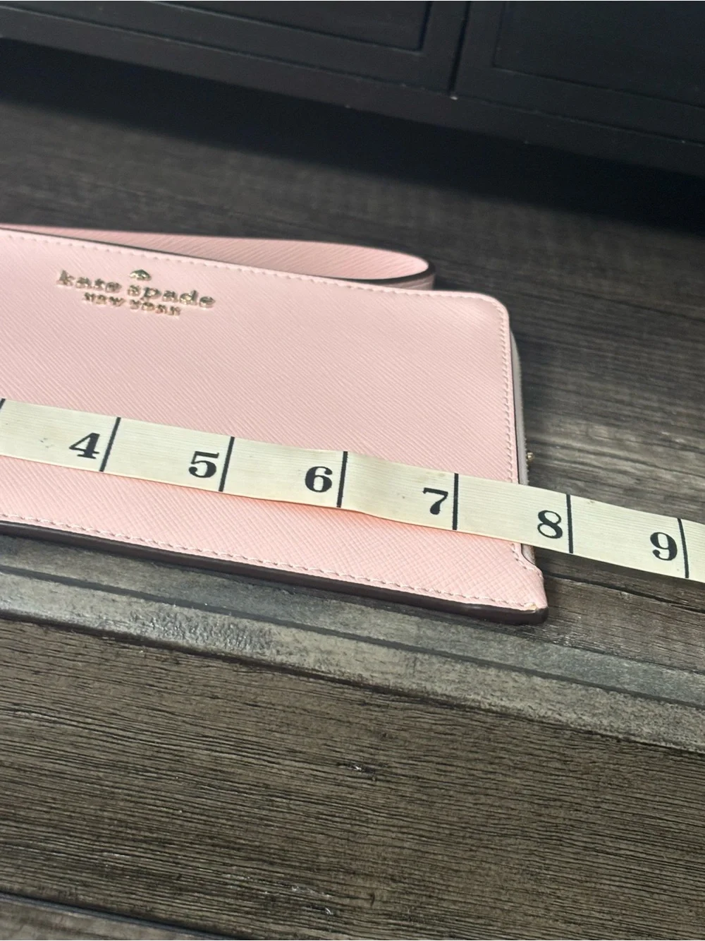 Kate Spade Staci Medium L-Zip Wristlet in Saffiano Leather
